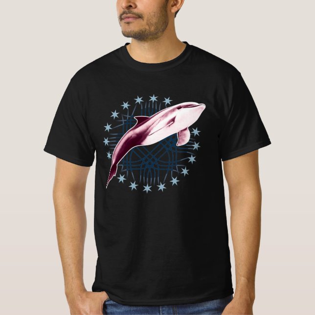 T-shirt Design graphique Dolphin Slick (Devant)