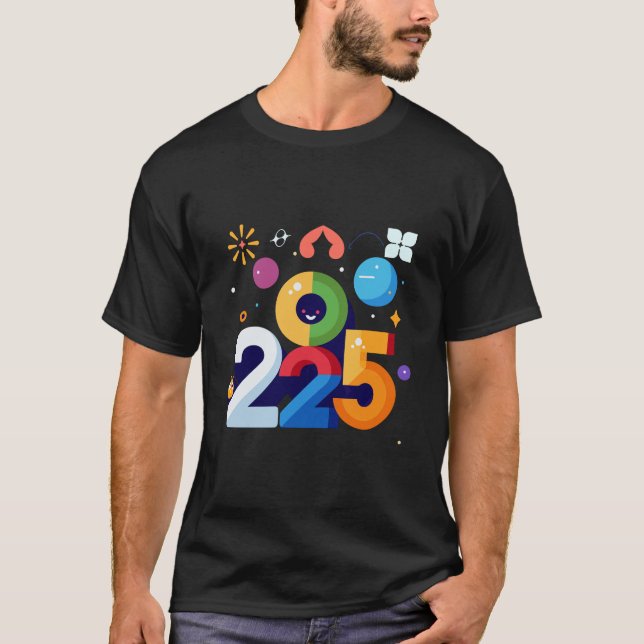 T-shirt Design graphique drôle et Witty 2025 (Devant)