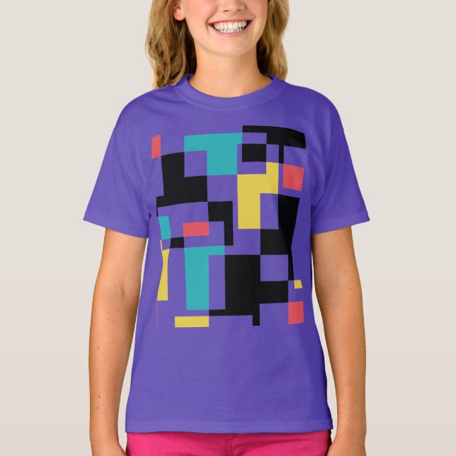 T-shirt Design graphique géométrique moderne, amusant et c (Devant)