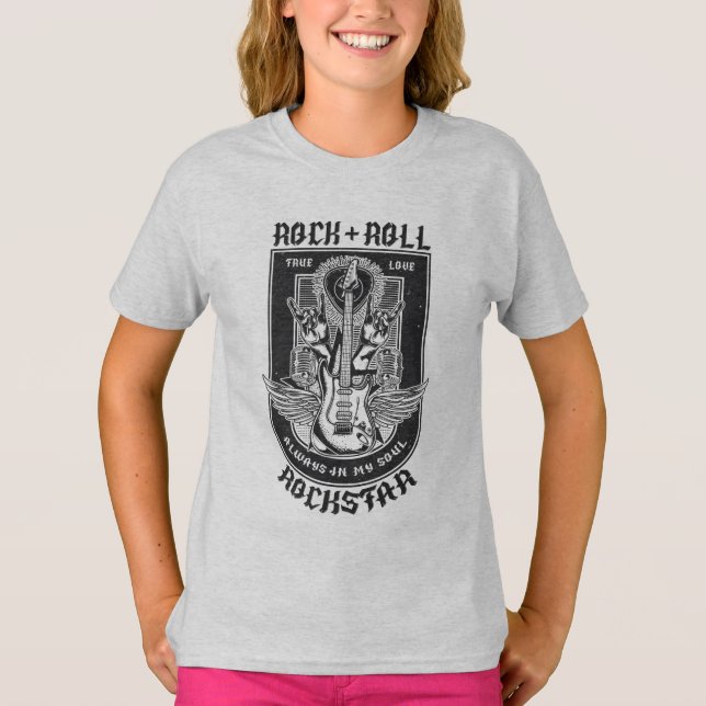 T-shirt Design Guitar Rock (Devant)