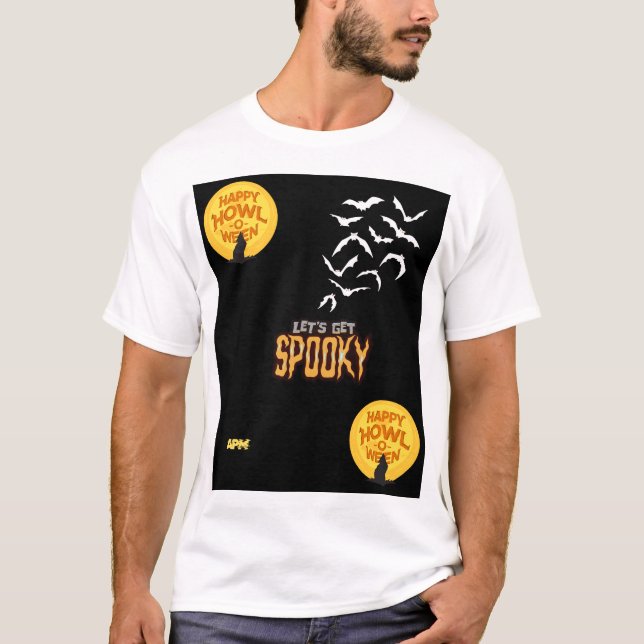 T-shirt Design Halloween éffrayant (Devant)