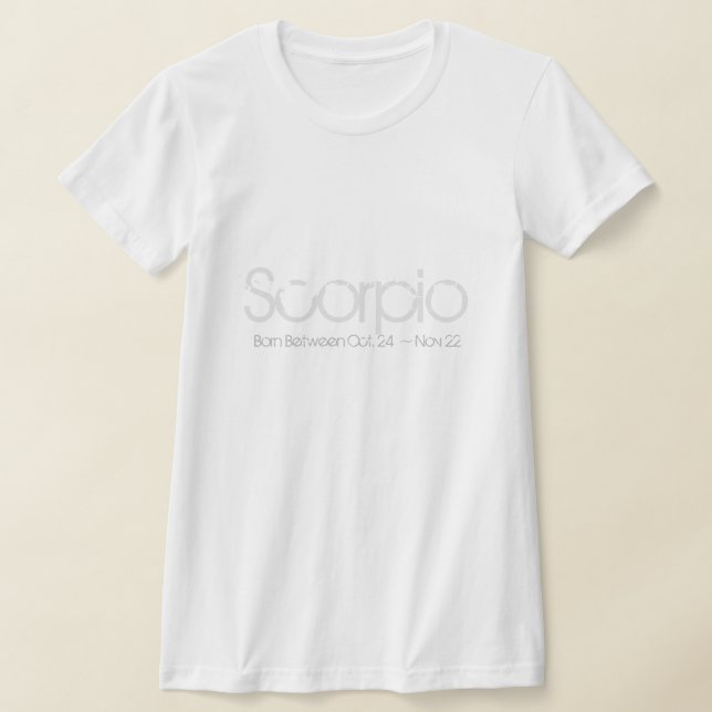 T-shirt Design Horoscope Scorpio (Poser)