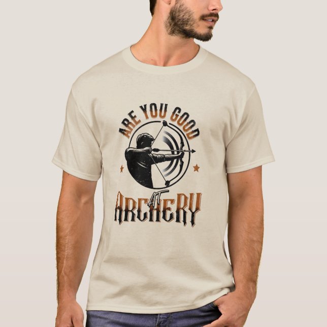 T-shirt Design Humour à l'arc (Devant)