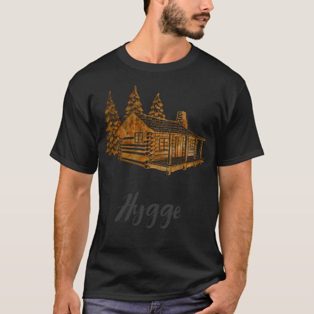 T-shirt Design Hygique D'Un Cabine Cosy Par Woodland Doodl (Devant)