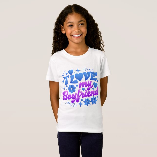 T-Shirt Design-I love my boyfriend (Devant entier)