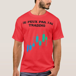 T-shirt design Je ne peux pas J'ai des échanges