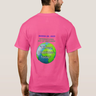 T-Shirt design, Jour du Bonheur 20 mars 2025,