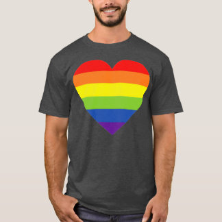 T-shirt Design LGBTQ Rainbow Heart