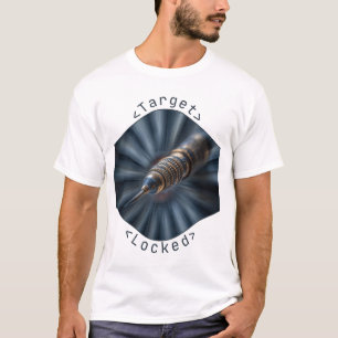 T-shirt Design macro fléchette Target Locked futuriste