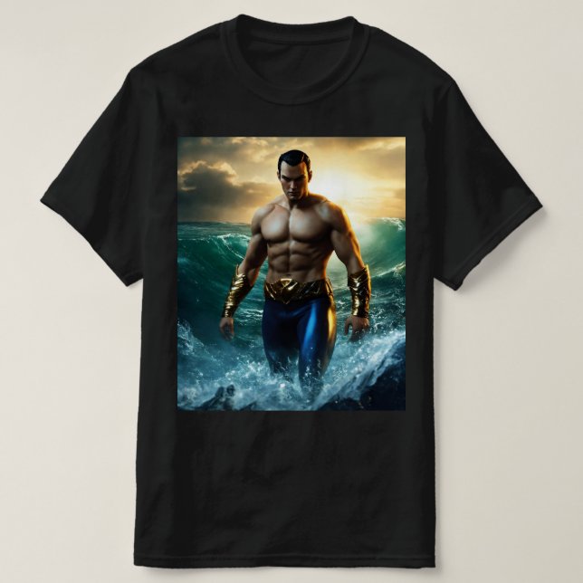 T-shirt Design majestueux de superhéros (Design devant)