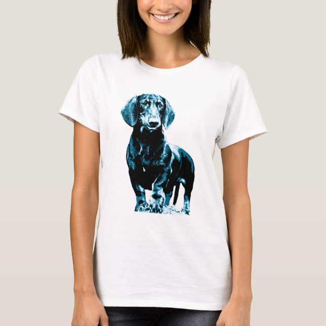 T-shirt Design moderne dachshund (Devant)