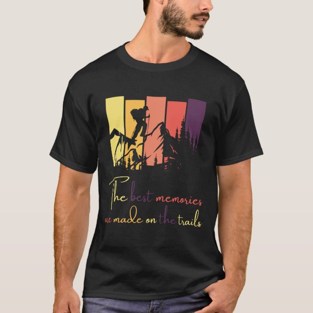 t-shirt design moderne pour randonnée (Devant)