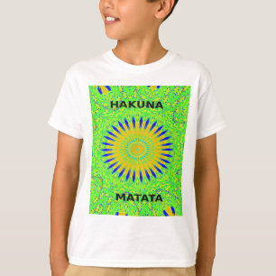 T-shirt Design Motif africain en vert et en or