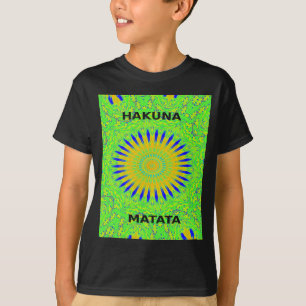 T-shirt Design Motif africain en vert et en or