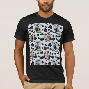 T-shirt Design Motif animal de vache
