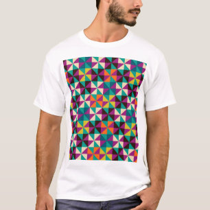 T-shirt Design Motif moderne et géométrique sans soudure.