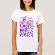 T-shirt design motivationnel féminin unique