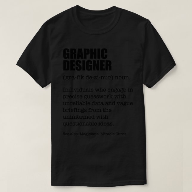 T-shirt Design Ninja Graphiste Drôle Dictionnaire Def (Design devant)