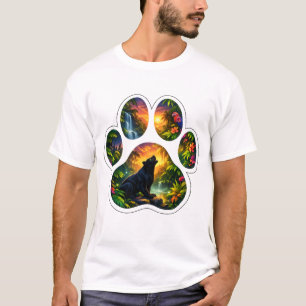 T-shirt Design Patte de Jungle Black Panther