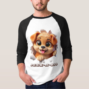 T-shirt Design Peek-A-Boo pour les amoureux des animaux