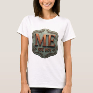 T-shirt Design personnalisé Orange ME EST 1974