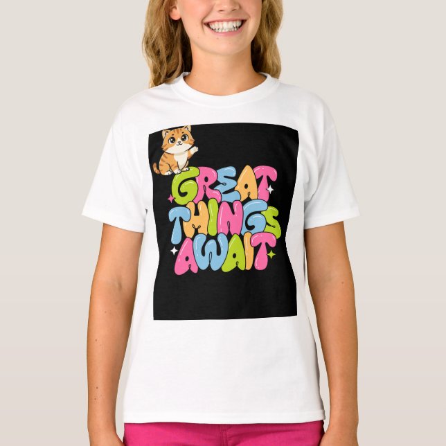 T-shirt design pour les amoureux de chats mignons (Devant)