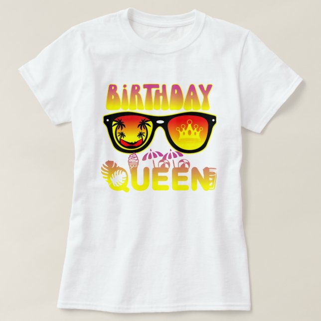 T-shirt Design Queen Anniversaire (Design devant)
