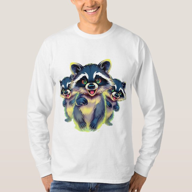 T-shirt design Raccoon 9 (Devant)