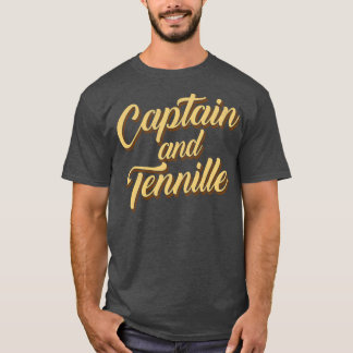 T-shirt Design rétro du capitaine Tennille