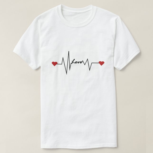 T-shirt Design Romantique & Minimaliste (Design devant)