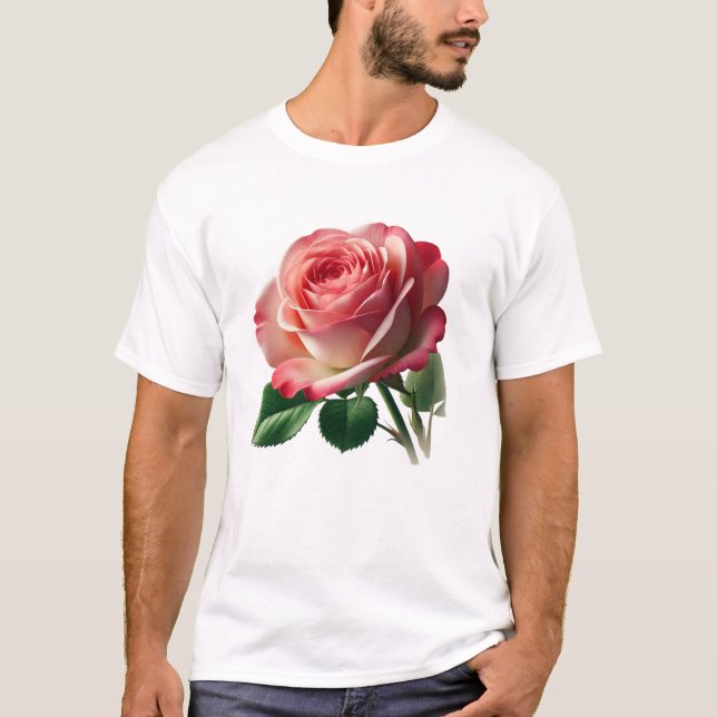 T-shirt Design rose (Devant)