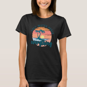 T-shirt Design Salt Water Heures"