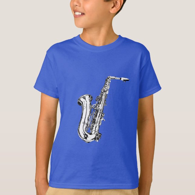 T-shirt Design saxophone (Devant)