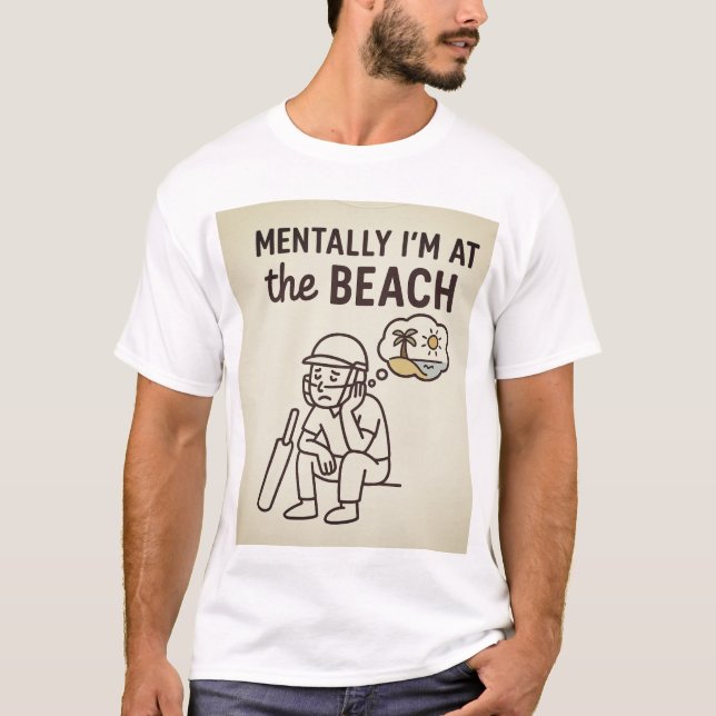 T-shirt design style plage (Devant)