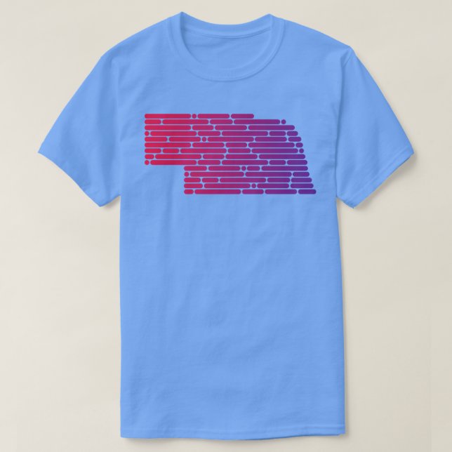 T-shirt Design stylisé du Nebraska (Design devant)