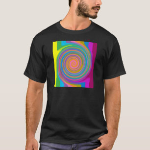 T-shirt Design tourbillon coloré