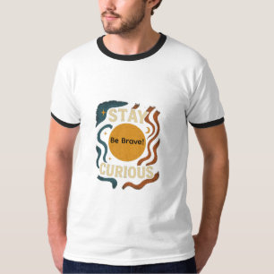 T-shirt Design Tshirt, blanc & noir bordure design