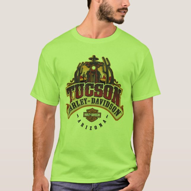 T-shirt design Tucson Harley Davidson (Devant)
