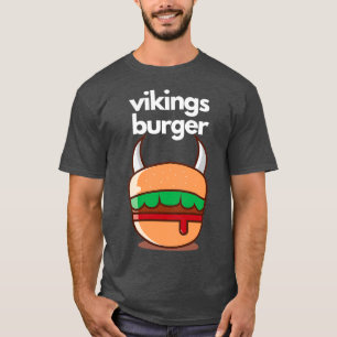 T-shirt Design Vikings Burger