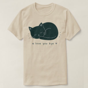 T-shirt Design Vintage Chat Confort Minimaliste