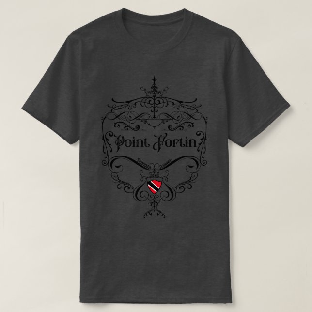 T-shirt Design Vintage de Point Fortin (Design devant)