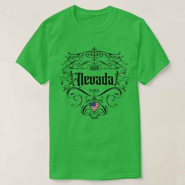 T-shirt Design Vintage Nevada (Design devant)