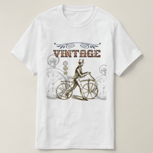 T-shirt Design Vintage Steampunk (Design devant)