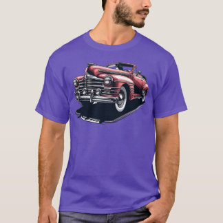 T-shirt design with a classic car friend family