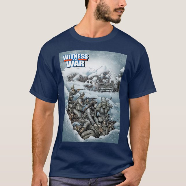 T-shirt design Witness to War (Devant)