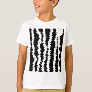 T-shirt Design Zèbre noir et blanc