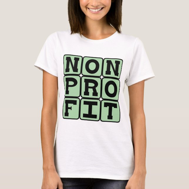 T-shirt Désignation d'organisme à but non lucratif (Devant)