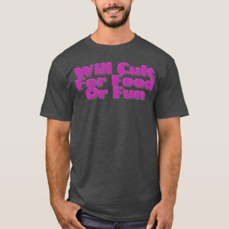 T-shirt DESIGNCult Pour Nourriture Ou Amusement nostalgie