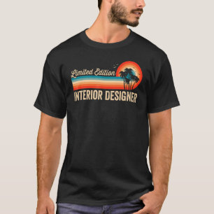 T-shirt Designer d'intérieur Anniversaire Rétro Hommes Vin