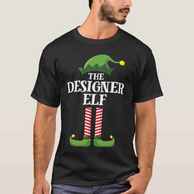 T-shirt Designer Elf Matching Family Group Christmas Party (Devant)